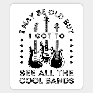 I May Be Old But I Got To See All The Cool Bands Magnet